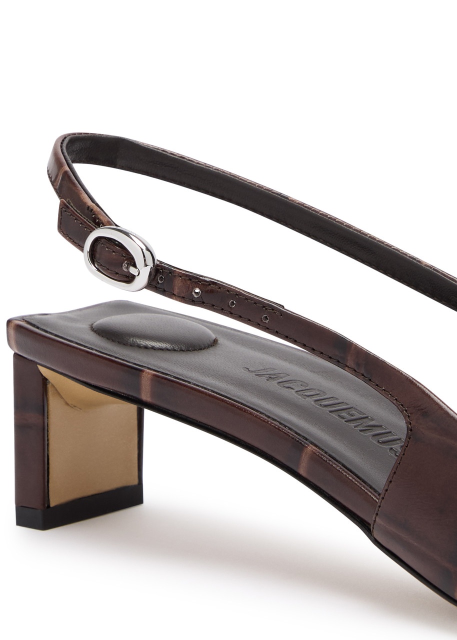 Jacquemus Les Slingbacks Duelo Leather Pumps - 4