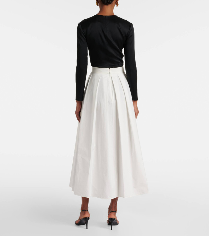 Cotton popeline midi skirt 3