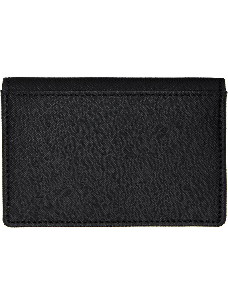 Vivienne Westwood Black Saffiano Card Holder outlook
