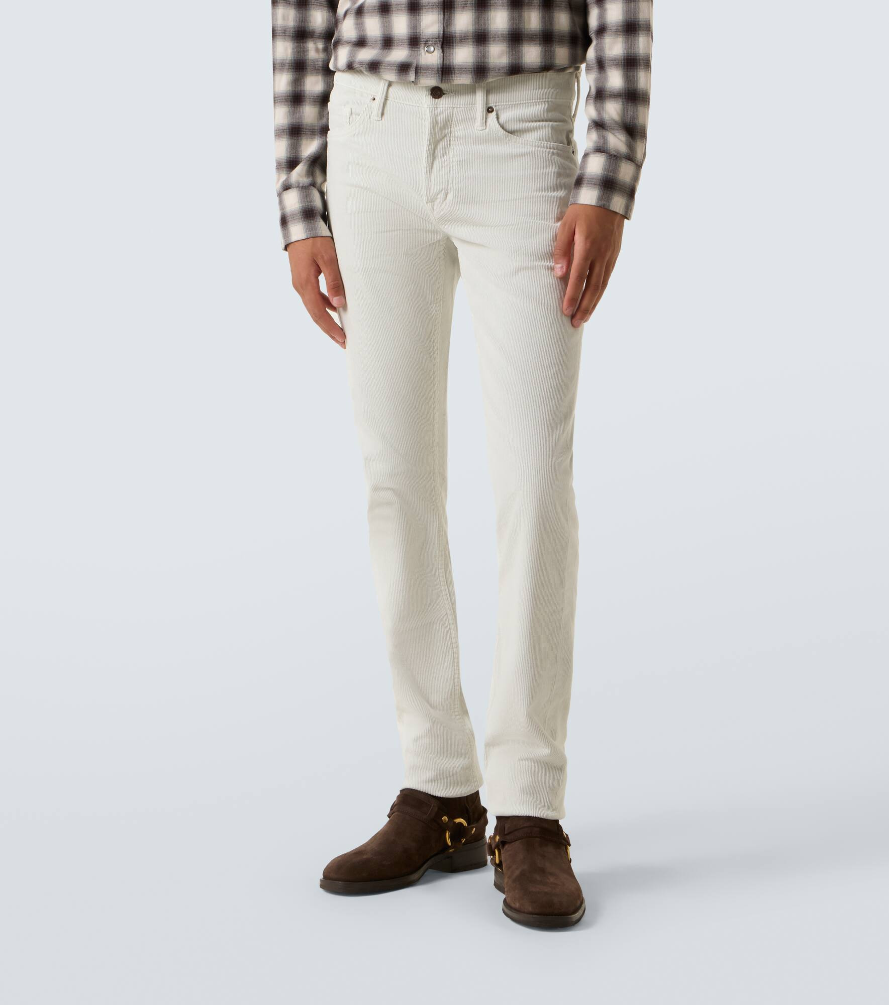 Cotton corduroy slim pants - 3