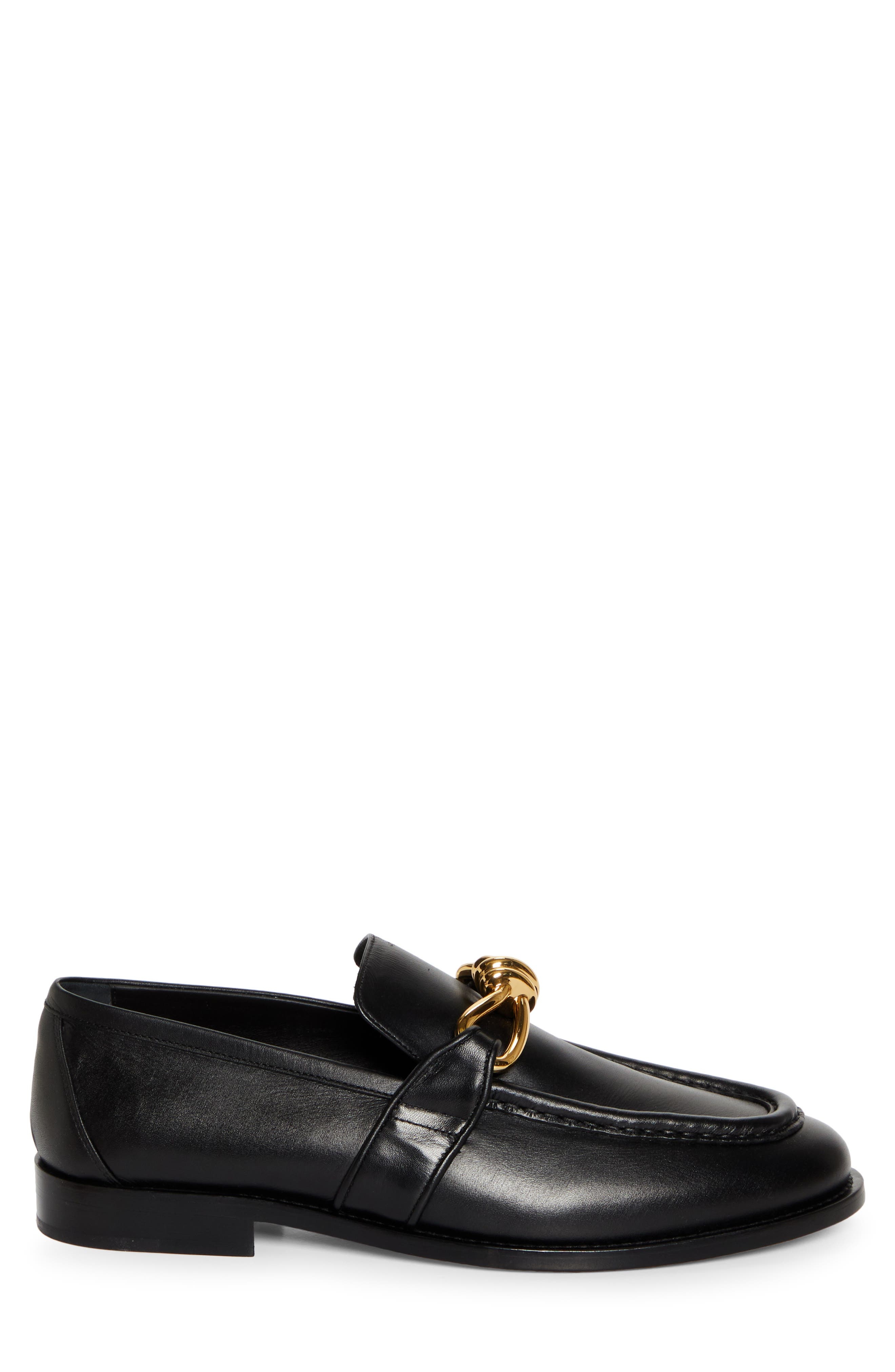 Bottega Veneta Astaire Knot Bit Loafer in 1000 Black at Nordstrom - 3