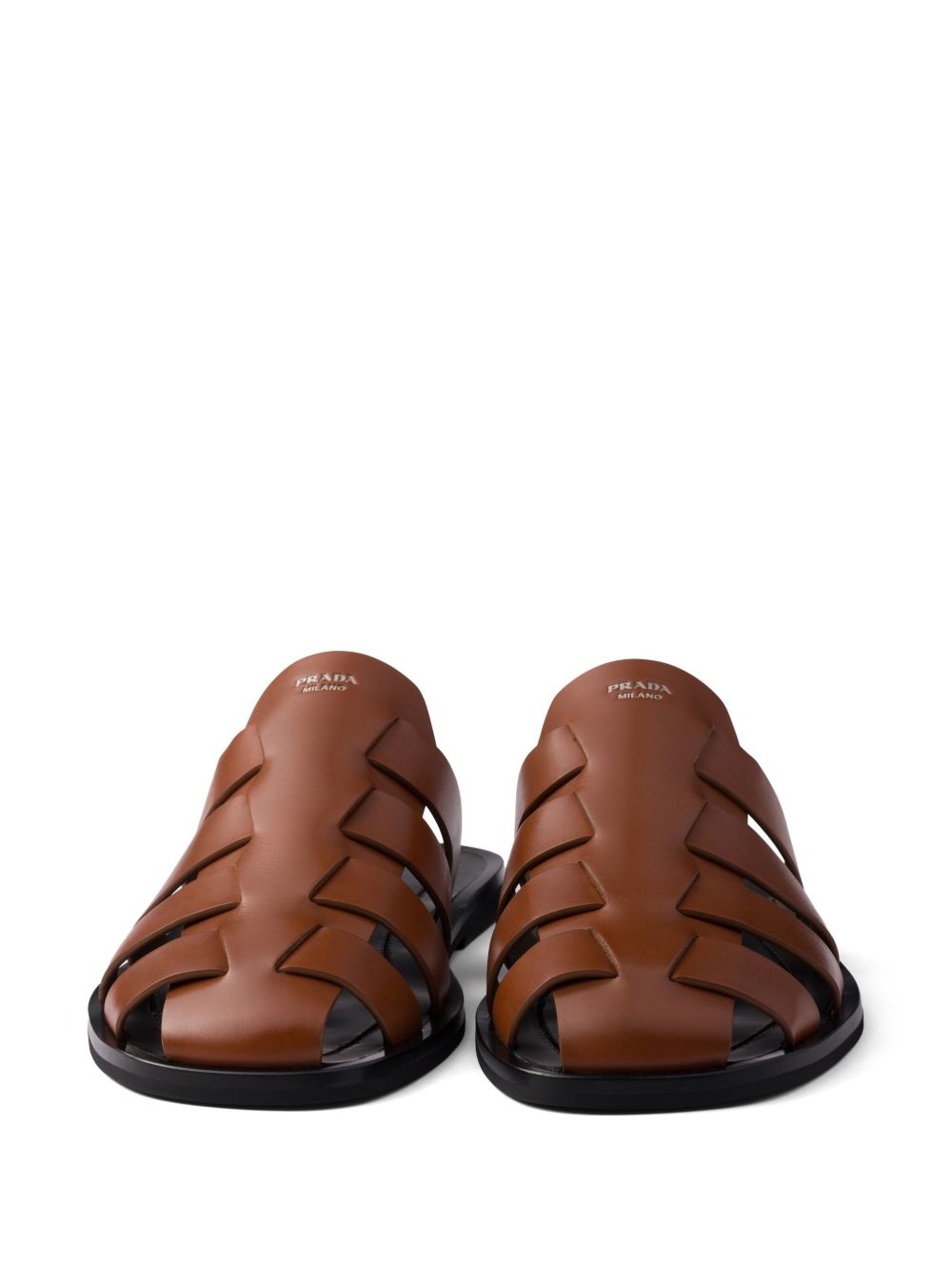 leather fisherman mules - 5