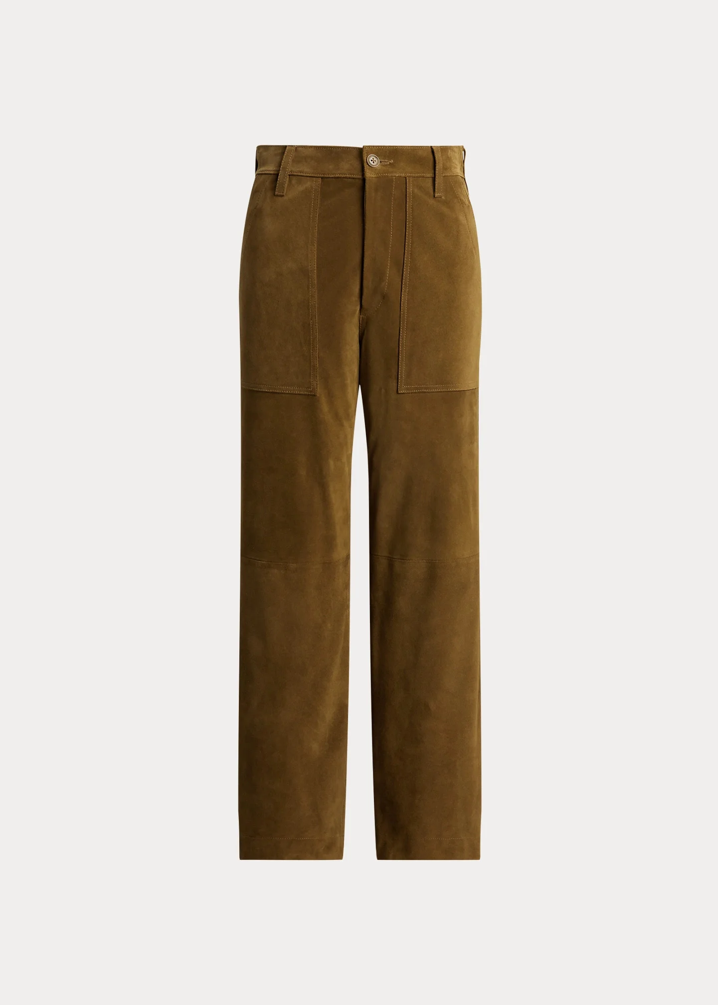 The Ricky Wide-Leg Crop Suede Pant - 1