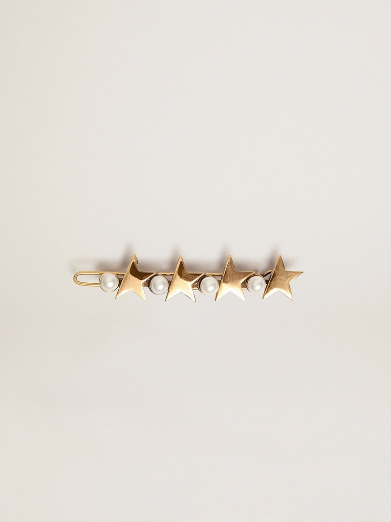 Lace lock in antique gold color with beads 1