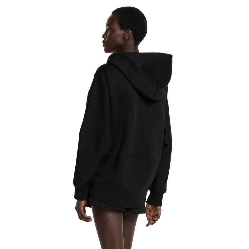 Cotton jersey hooded zip sweatshirt 4