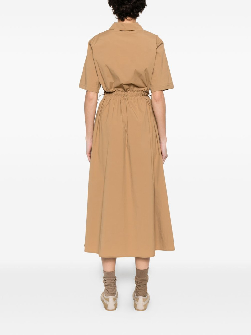 collared gathered midi dress 4