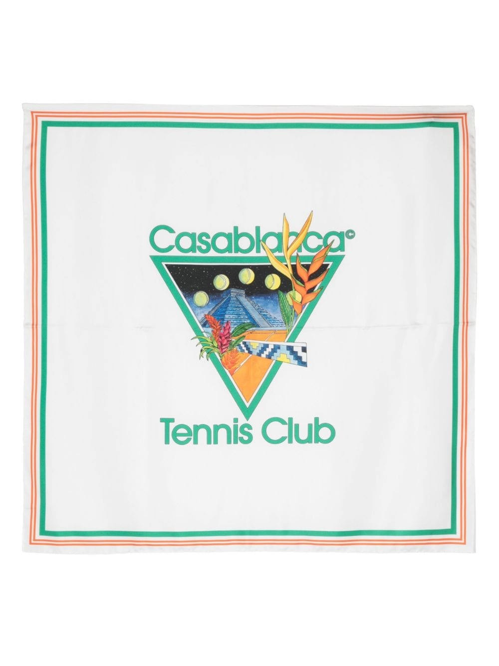 Tennis Club silk scarf - 1