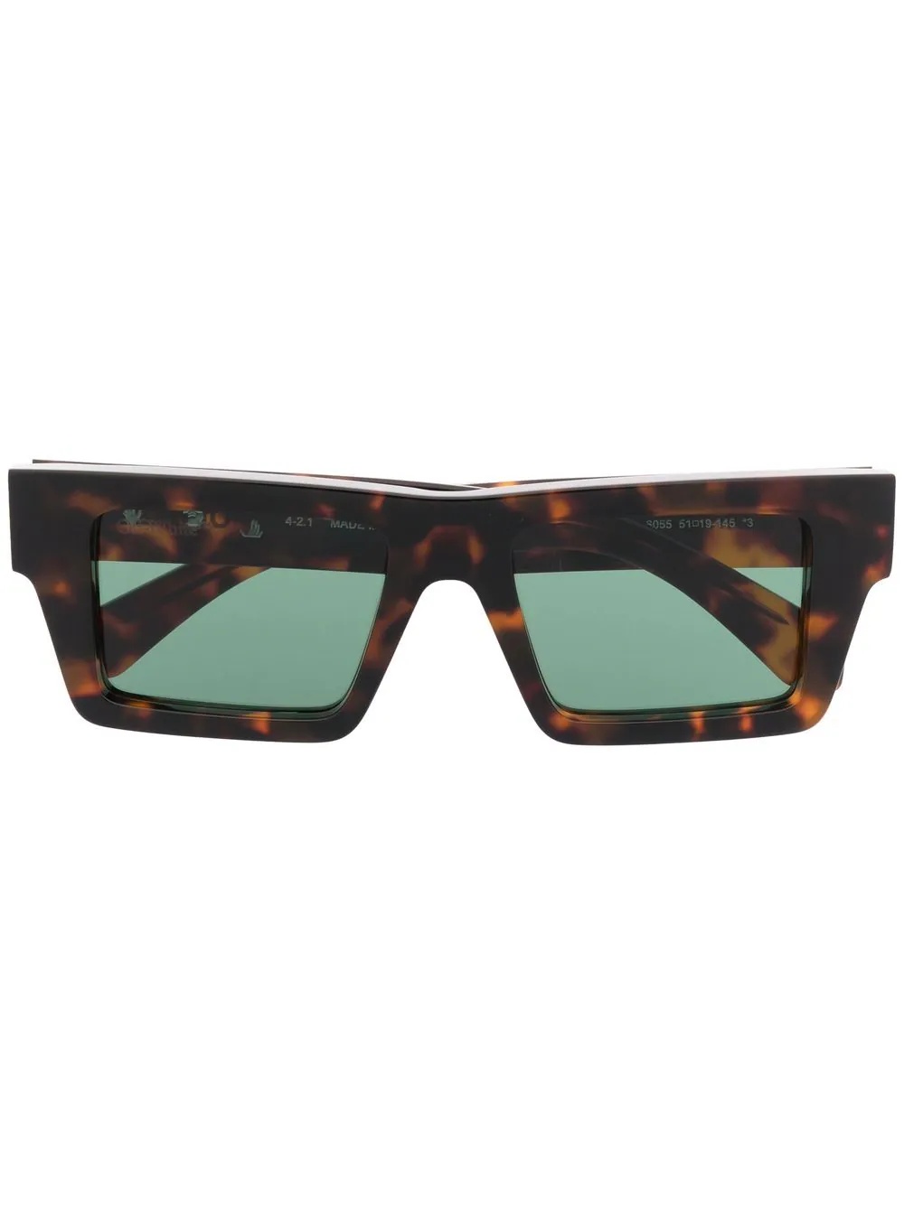 Nassau tortoiseshell square-frame sunglasses - 1