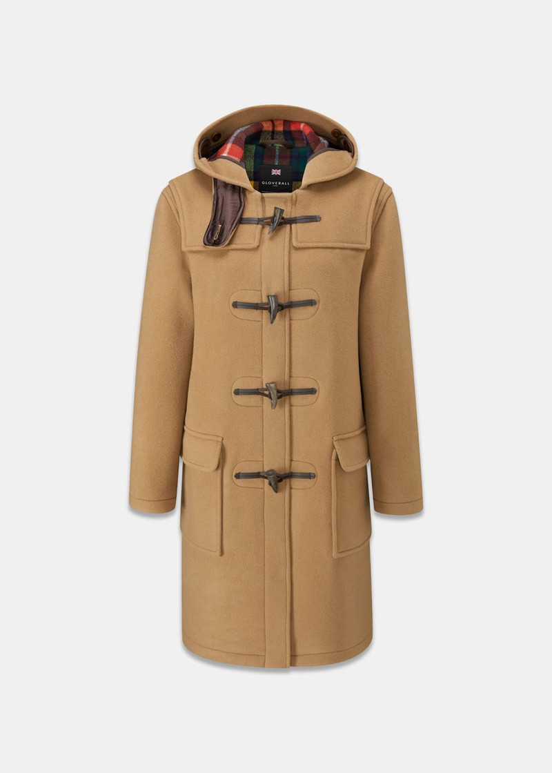 GLOVERALL Women's Freda Duffle Coat Camel Buchanan outlook