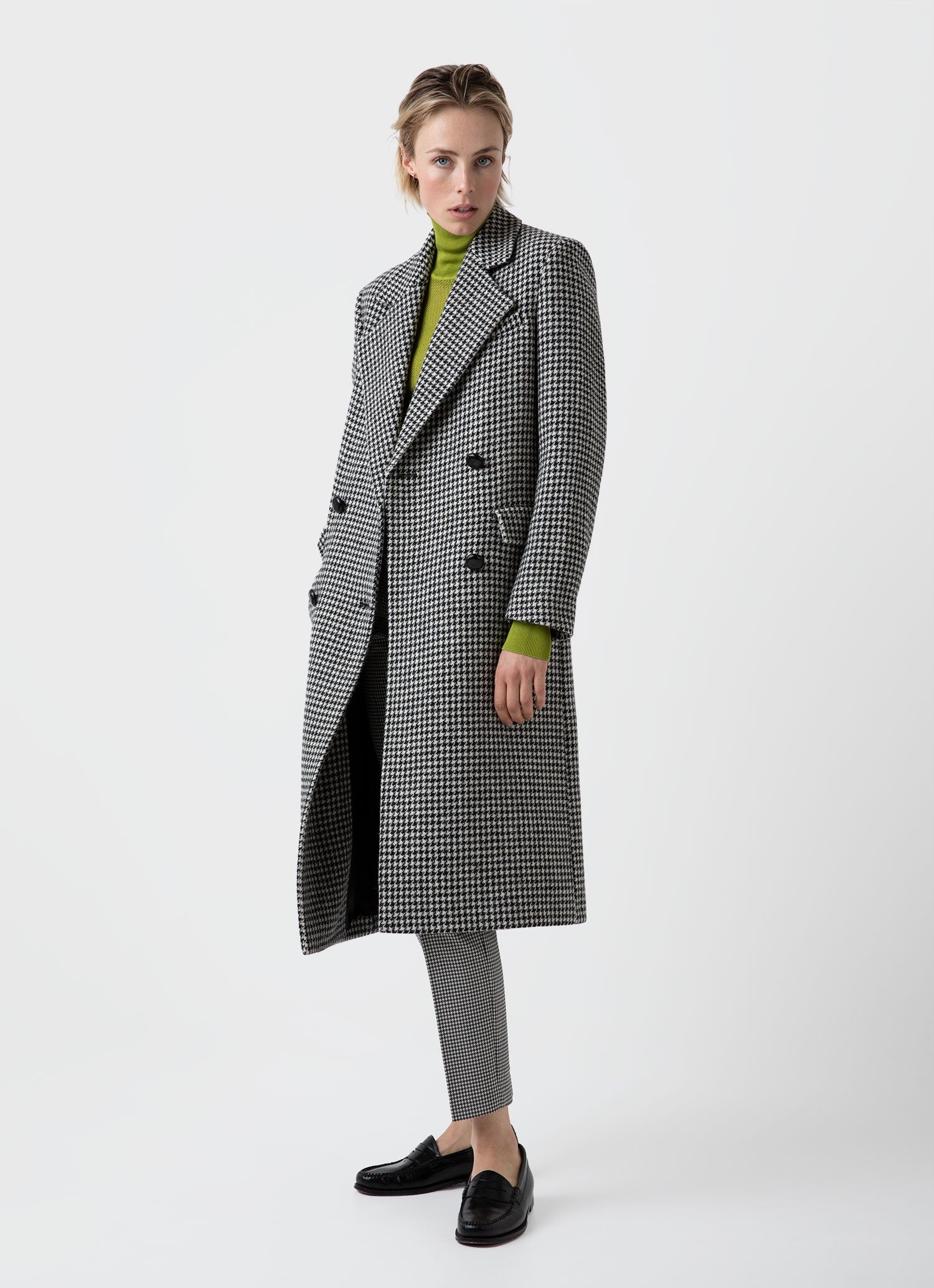 HARRIS TWEED REVERSIBLE COLLA COAT | nate-hospital.com