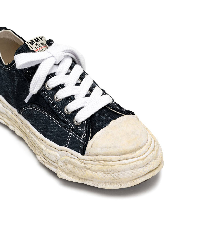 "PETERSON23" OG Sole Vintage Effect Embroidered Canvas Low-top Sneaker 8