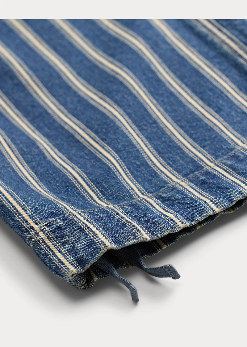 Indigo Striped Denim Pant 4