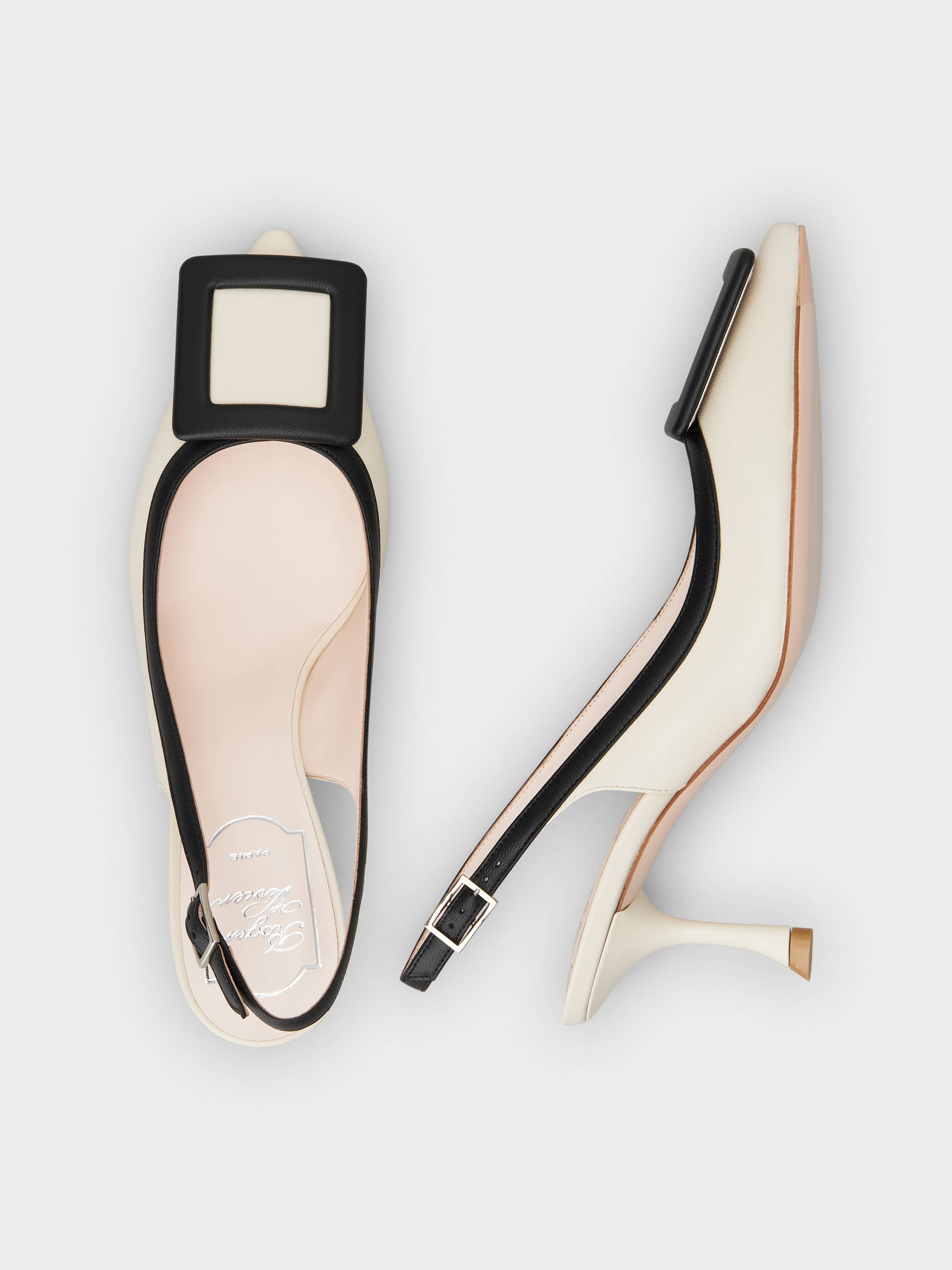 Viv' In The City Bicolor Slingback Pumps in Nappa Leather - 4