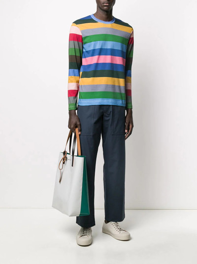 Comme des Garçons SHIRT striped print jumper outlook