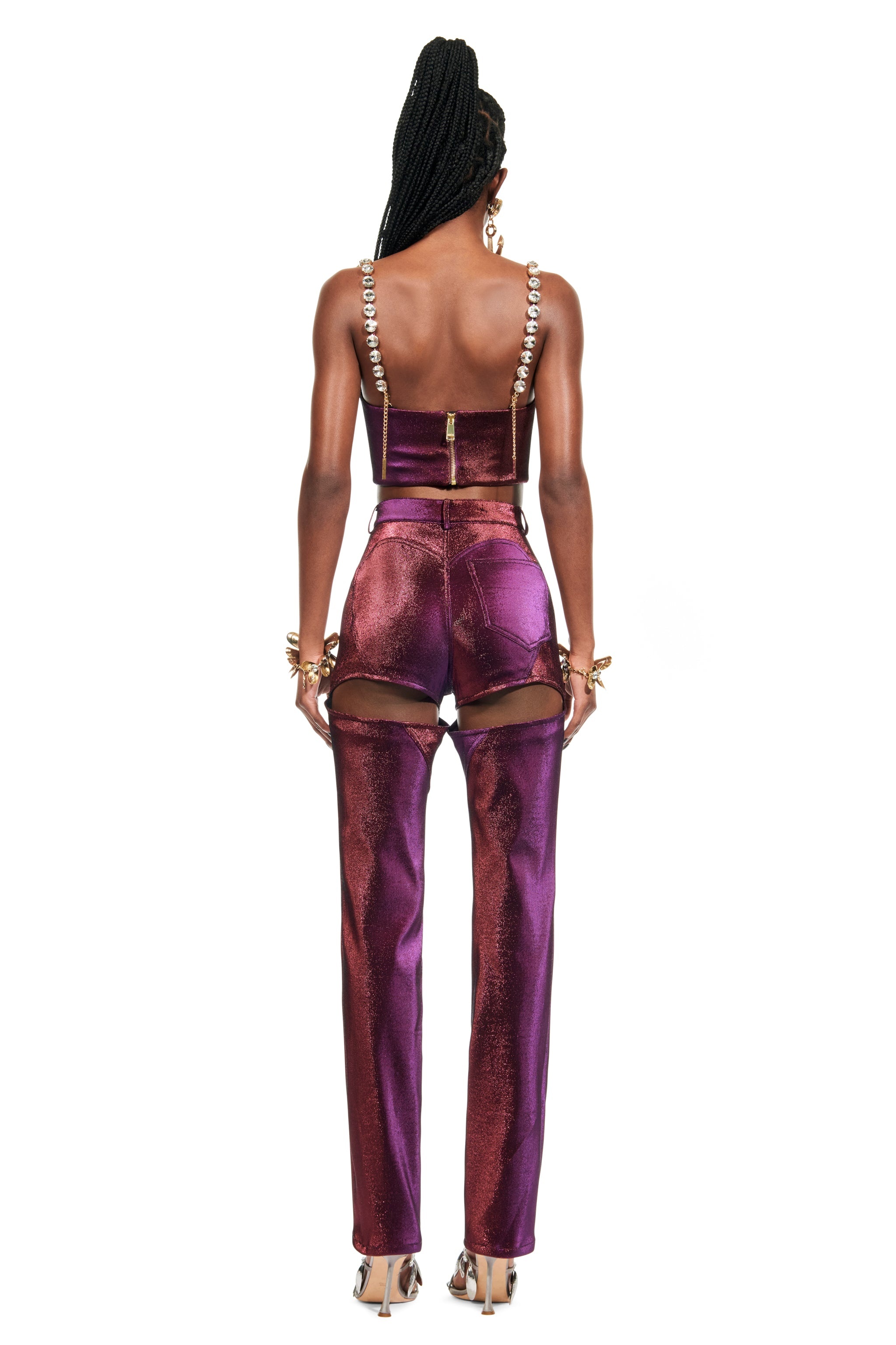 STRAIGHT LEG SLIT PANT - 4