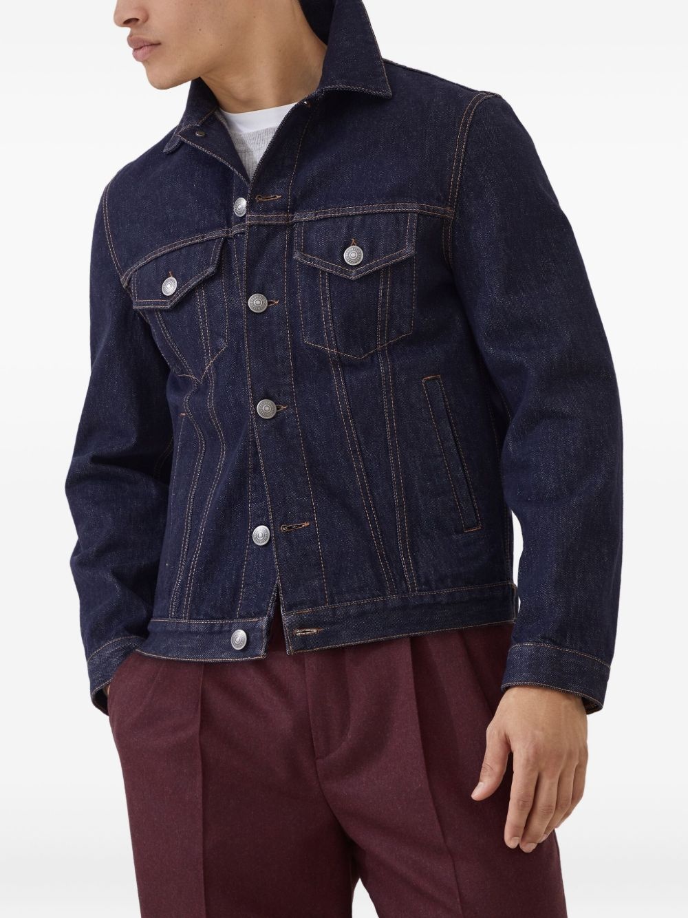 cotton denim jacket - 3