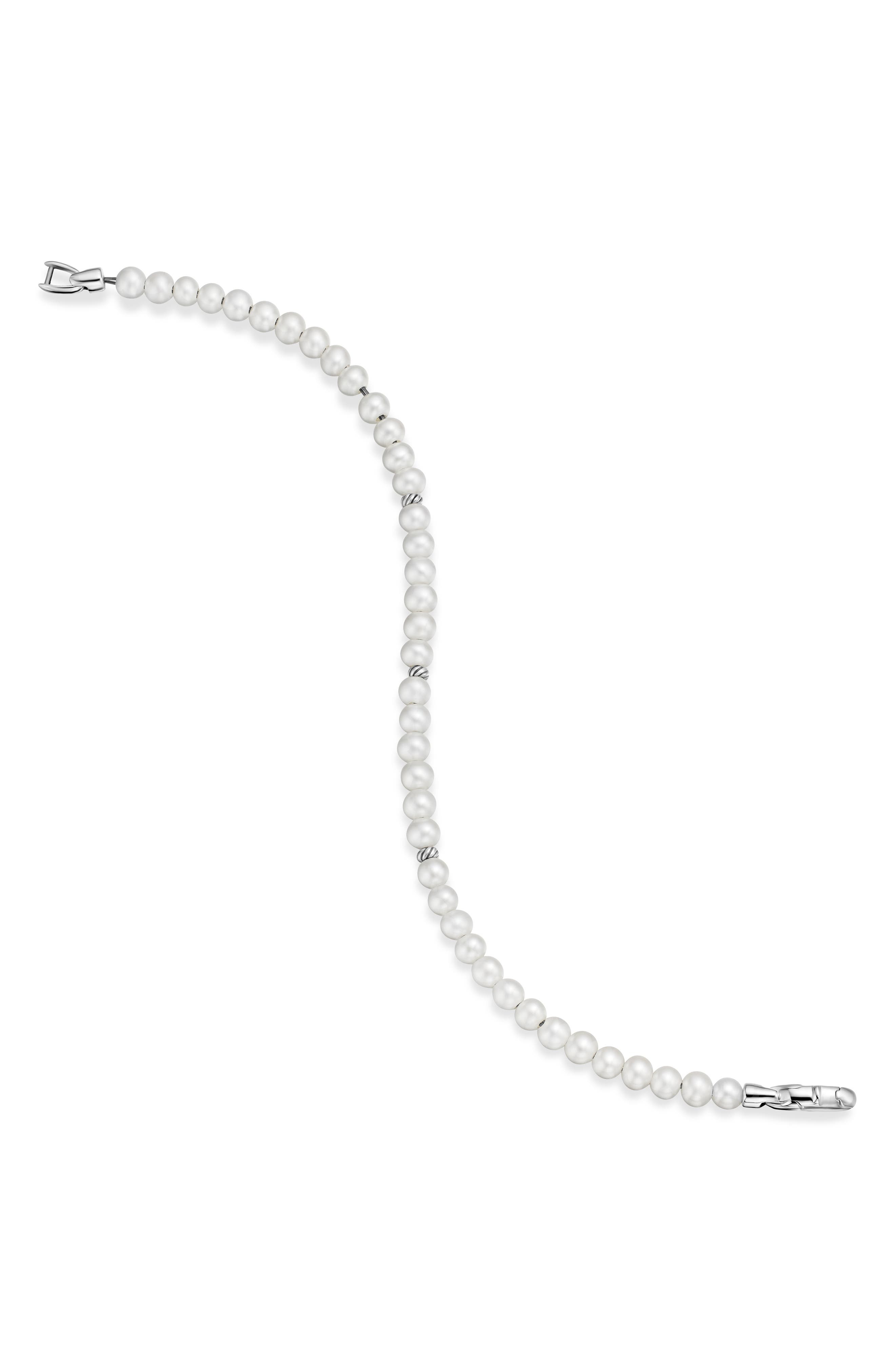 David Yurman Spiritual Beads Bracelet in Pearl/Silver at Nordstrom - 3