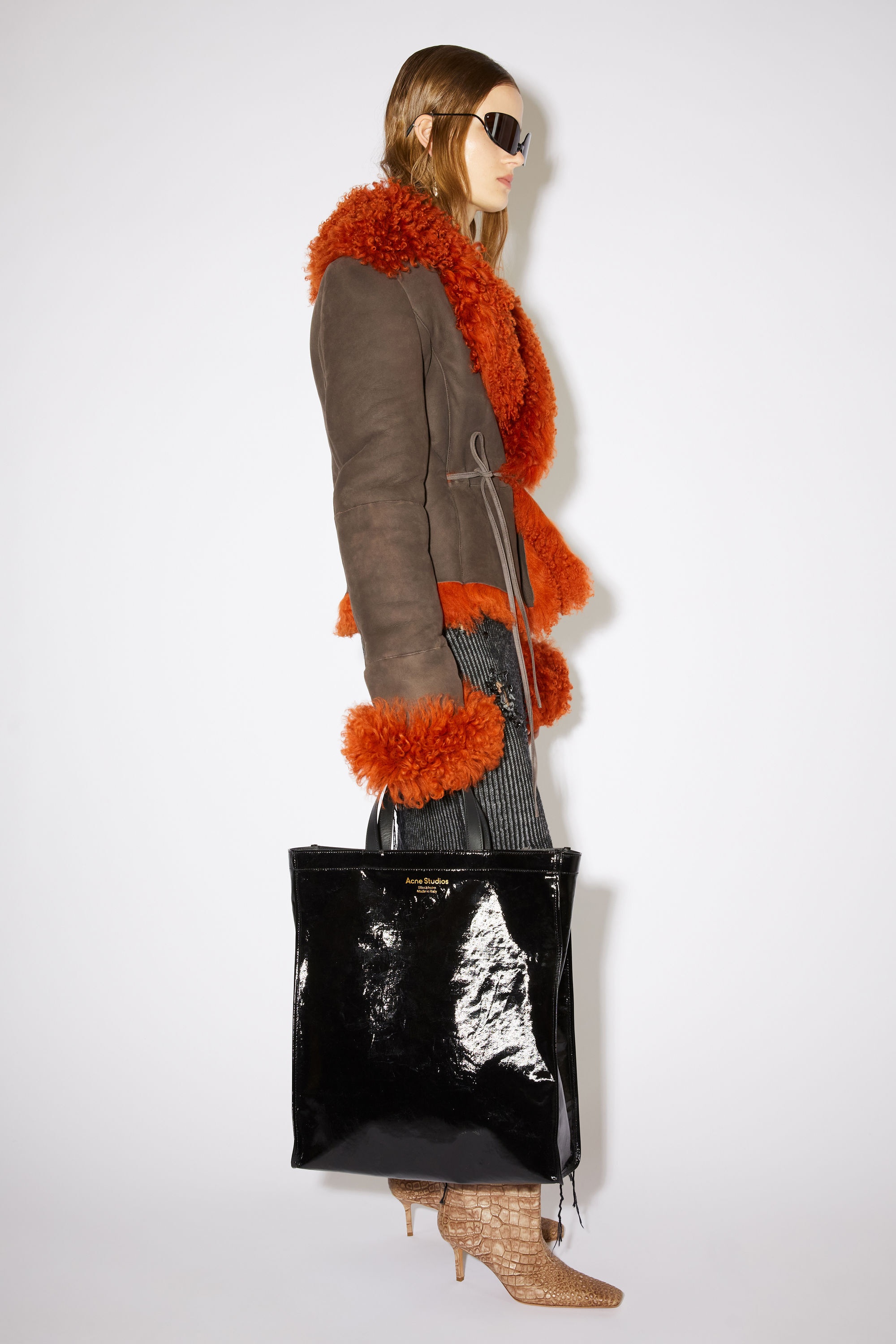 Shiny tote bag - Black - 2