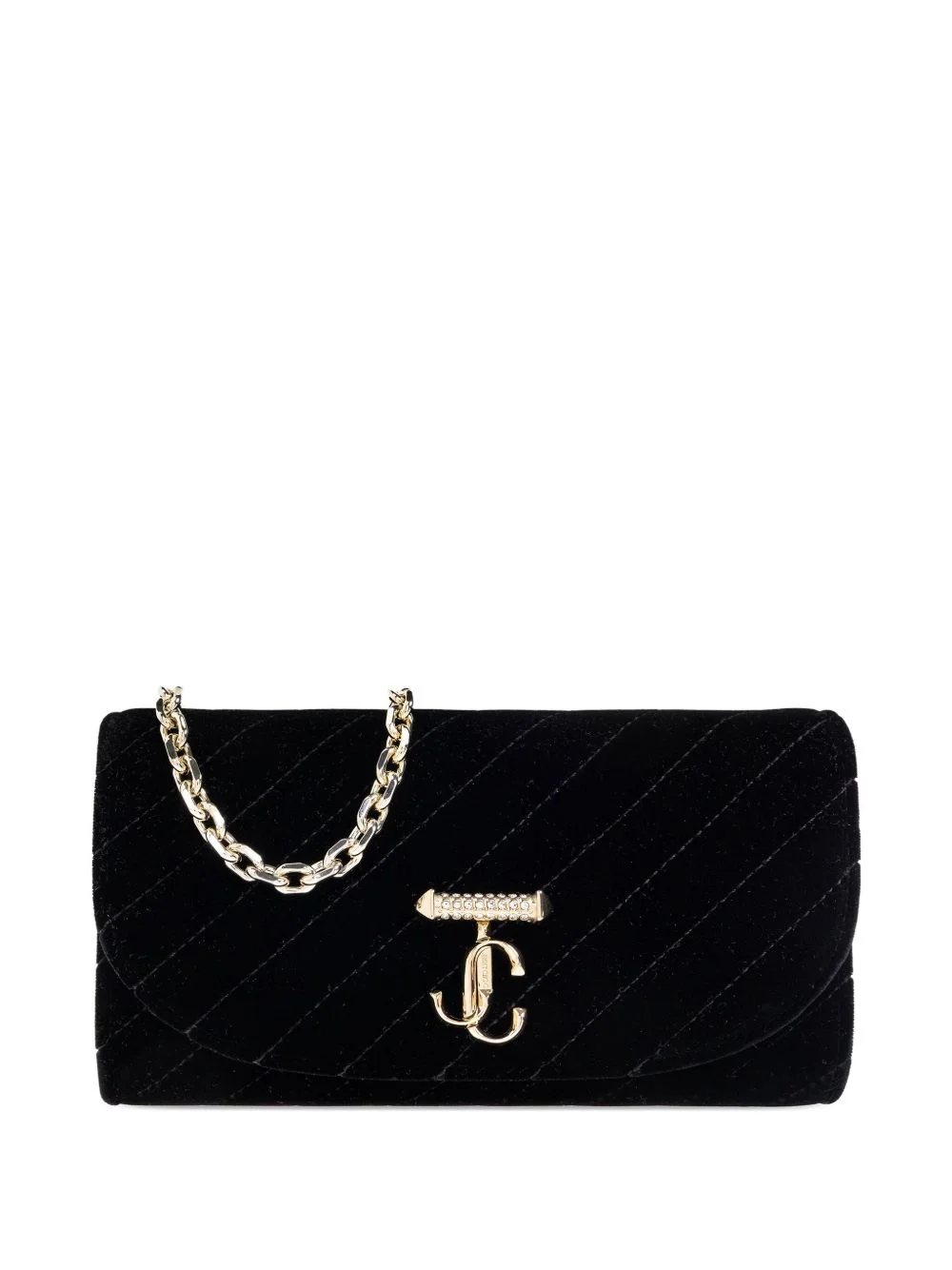 logo-detail clutch bag - 1