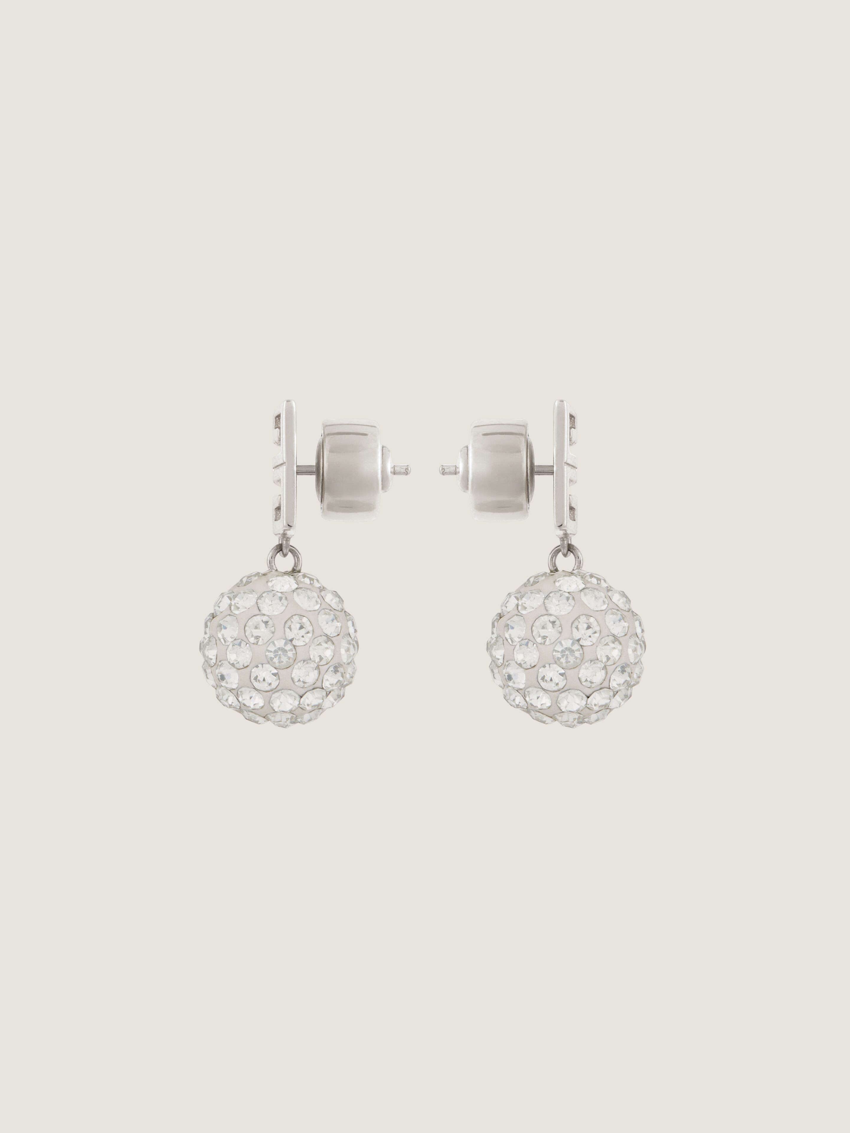 4G EARRINGS IN METAL WITH CRYSTALS - 3