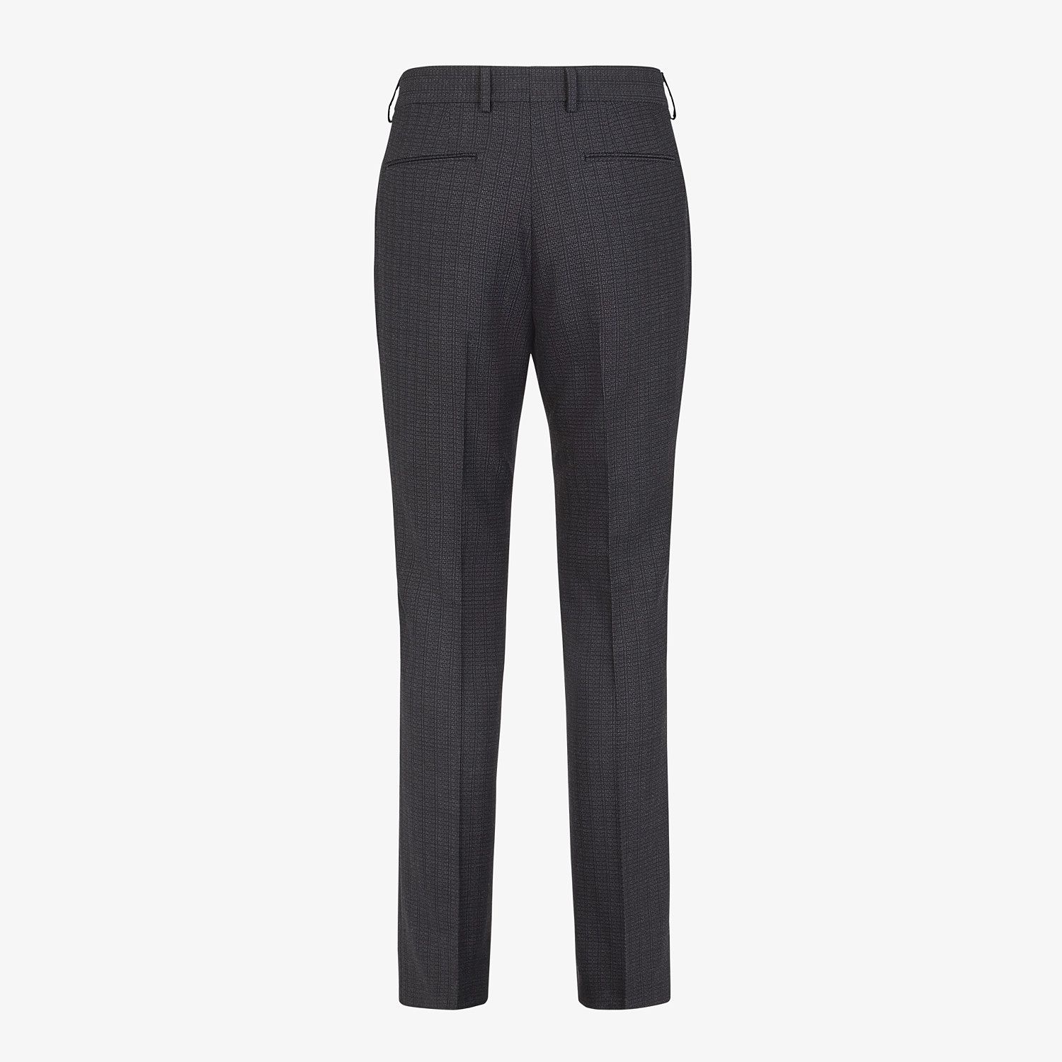 Pants in black cotton, silk and wool - 2