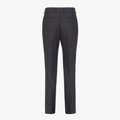 FENDI Pants in black cotton, silk and wool outlook