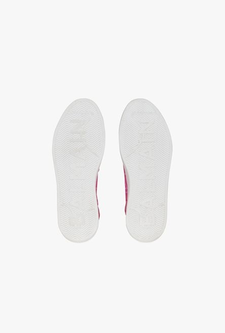 Balmain x Barbie - Pink canvas high-top B-Court sneakers - 5