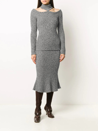 Christopher Kane knitted pencil skirt outlook