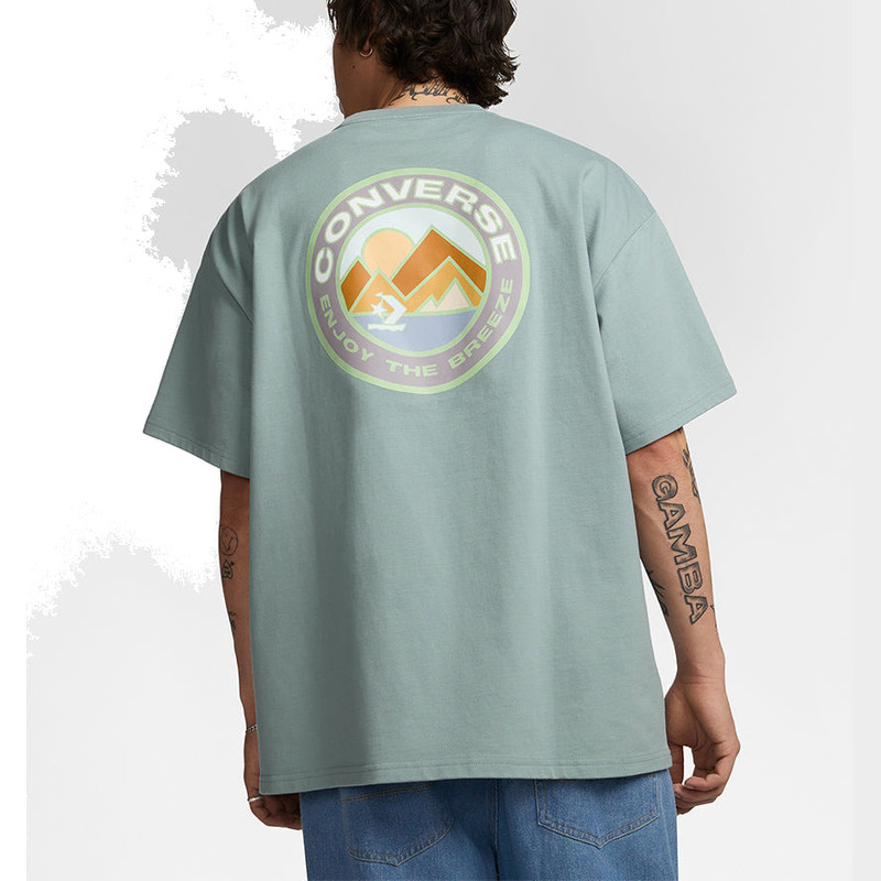 Converse Converse Sail Away T-Shirt 'Blue' 10025453-A03 outlook