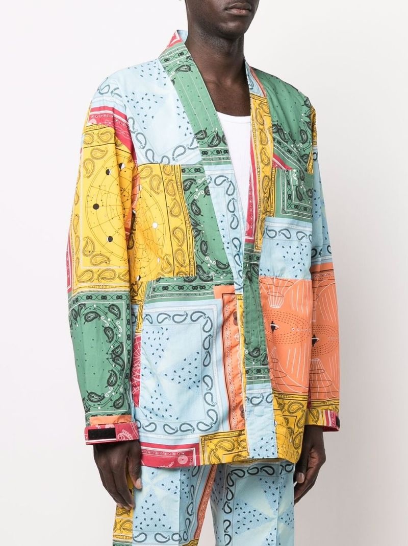 bandana-print lightweight jacket - 6