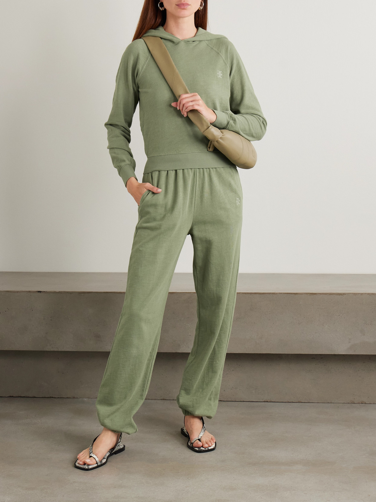 Sonny Cropped Embroidered Cotton-jersey Hoodie - 2