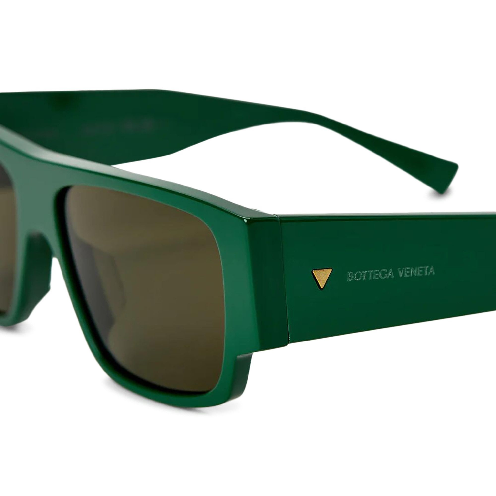 Bottega Veneta Square Sunglasses 'Green/Green' - 3