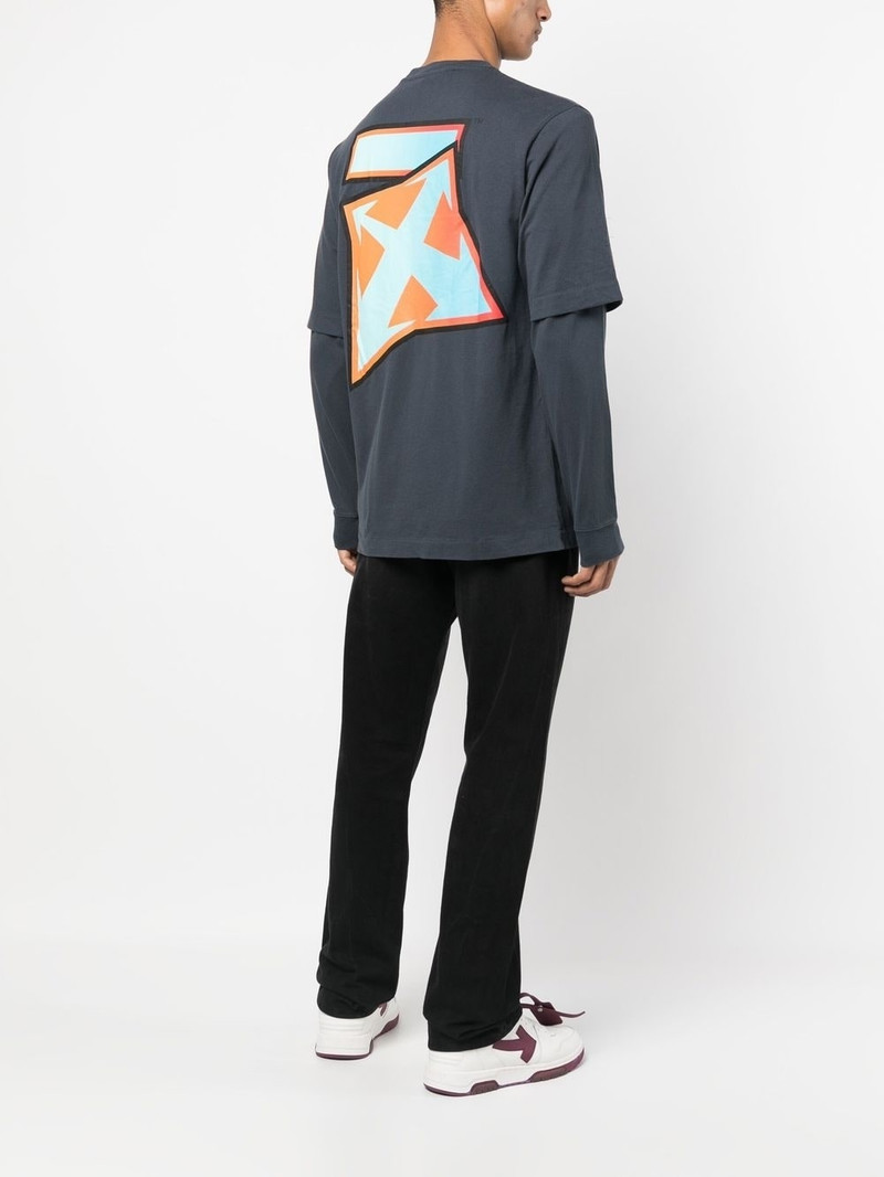 Off-White Degradé Thund Skate layered T-shirt outlook