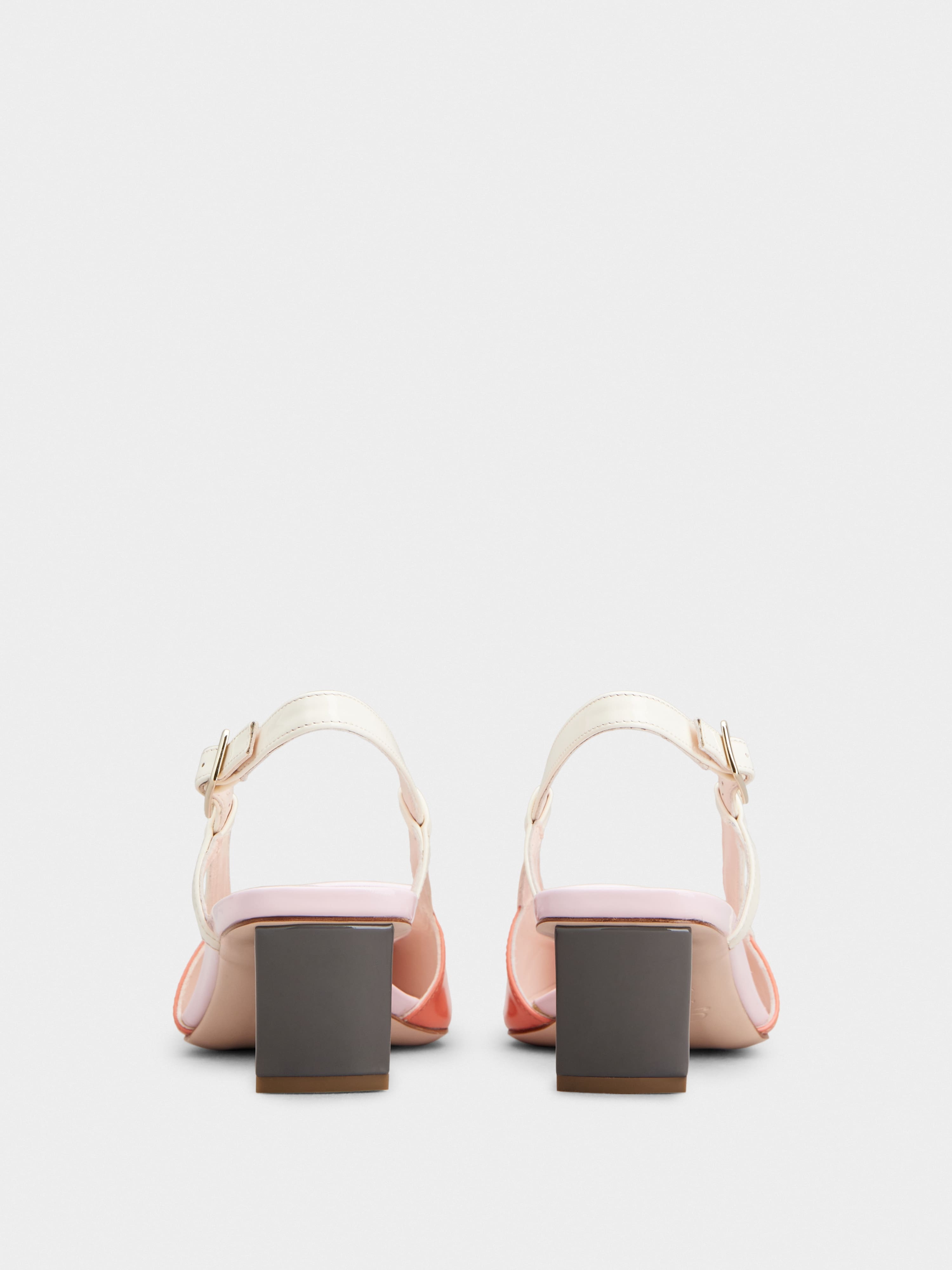 Belle Vivier Covered Buckle Slingback Pumps in Patent Leather - 5