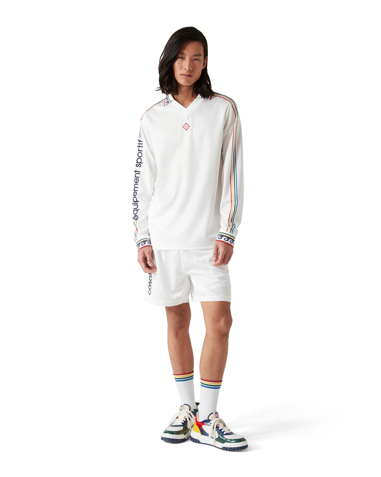 Jacquard Monogram Football Shorts | Casablanca Paris - 2