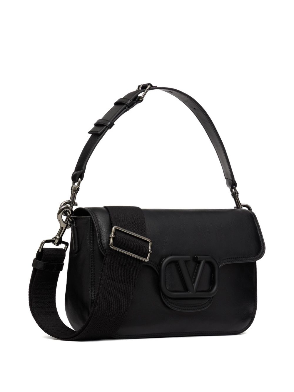Noir leather shoulder bag - 3