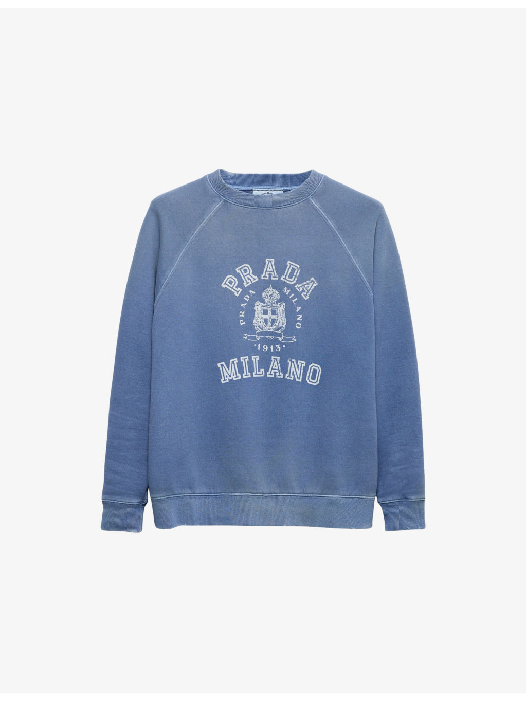 Brand-Print Round-Neck Cotton-Jersey Sweatshirt - 1