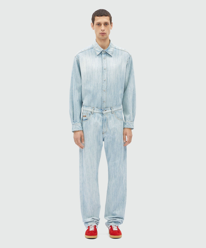 MSGM Destroyed denim trousers outlook