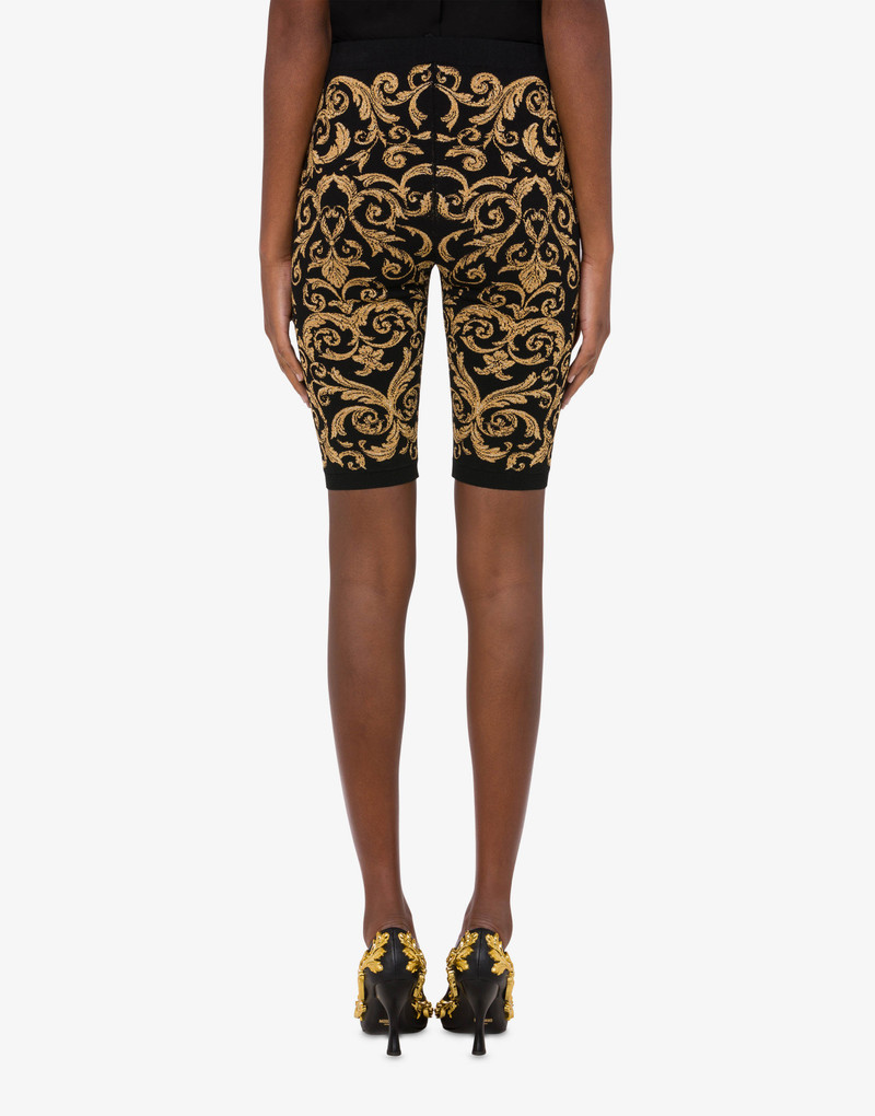 BAROQUE JACQUARD KNIT BIKE SHORTS 3