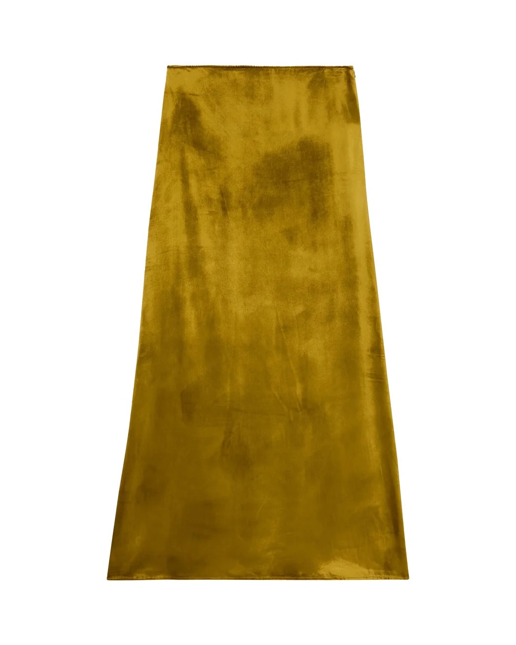 VELVET SILK BLEND LONG SKIRT - 1