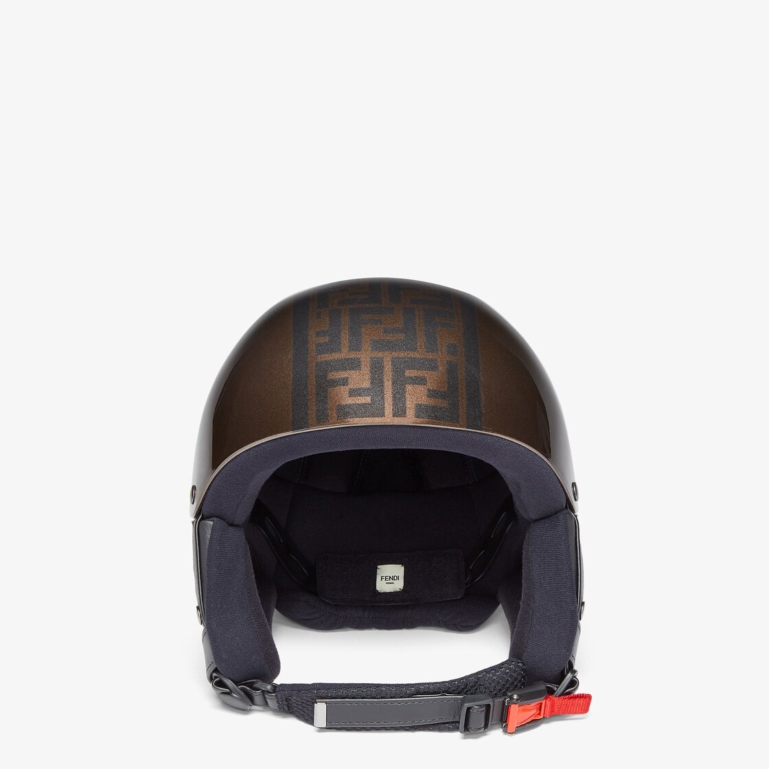 Brown ski helmet - 1