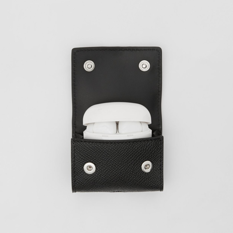 Icon Stripe Print Grainy Leather AirPods Pro Case 4