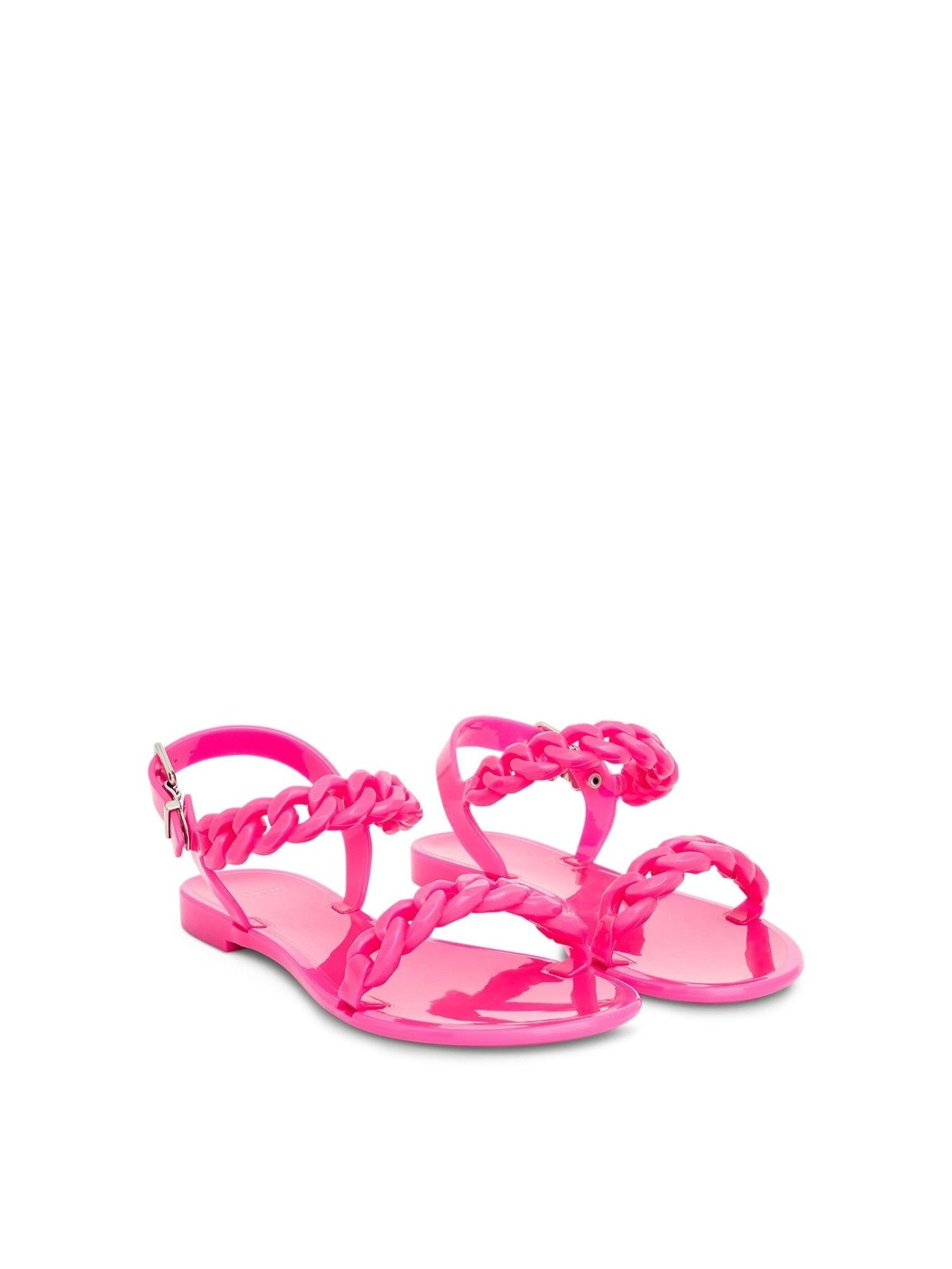 Jelly Flat Sandal in Fushia - 2