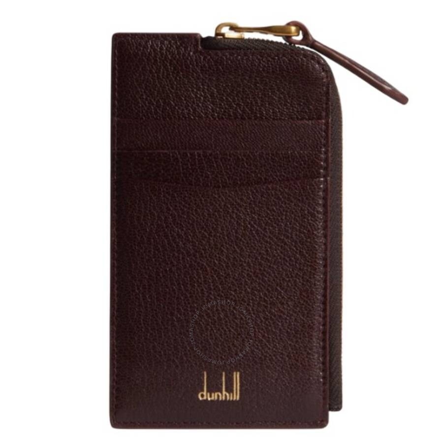 Dunhill - Dunhill Burgundy Duke Fine Zip Leather Card Case - 1