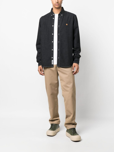 Carhartt embroidered-logo cotton shirt outlook