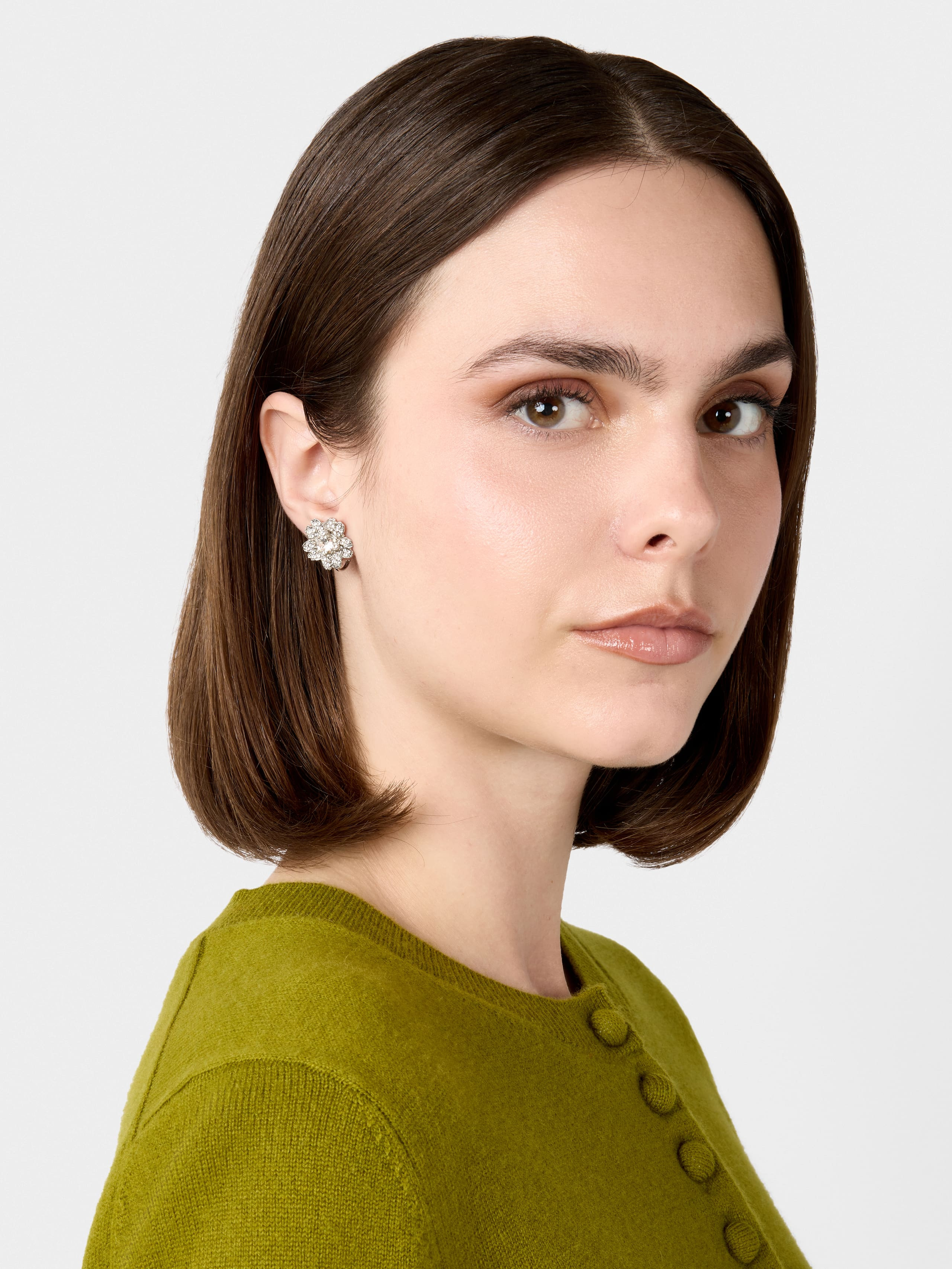 Vivier Bouquet Strass Micro Earrings - 6