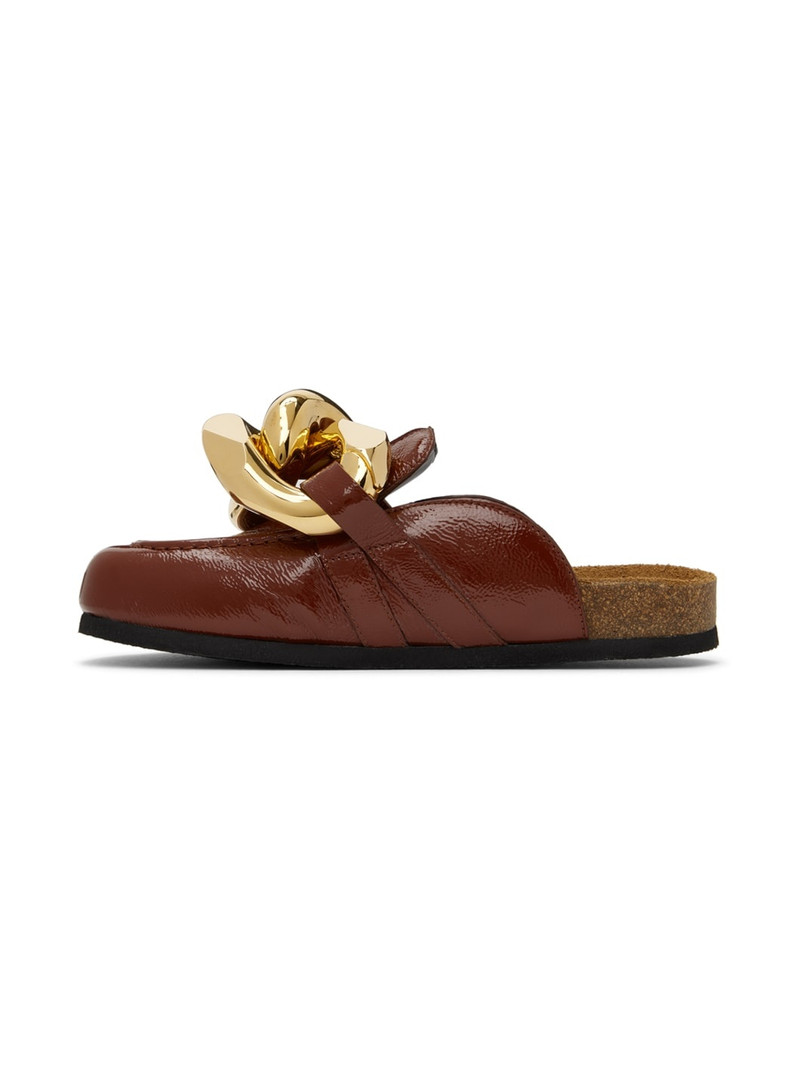 Tan Chain Mules 3