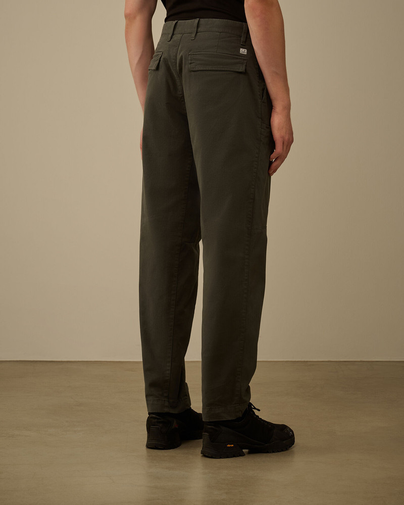 Stretch Sateen Loose Cargo Pants 4
