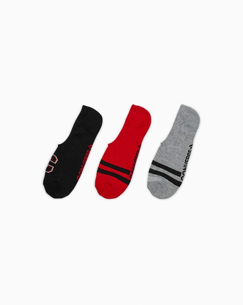 3-Pack Retro No-Show Socks 1