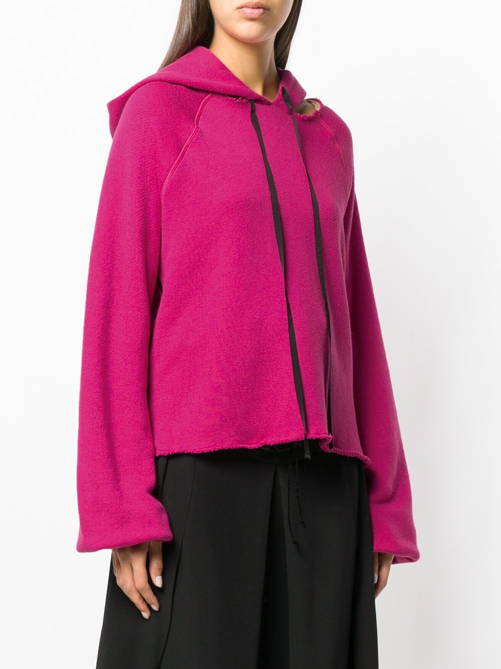 ripped detail hoodie - 3